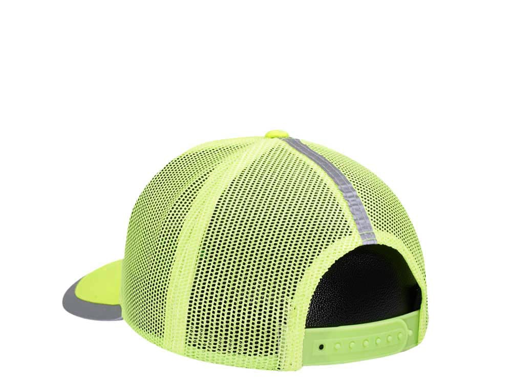John Deere Construction Logo Yellow Trucker Snapback Cap