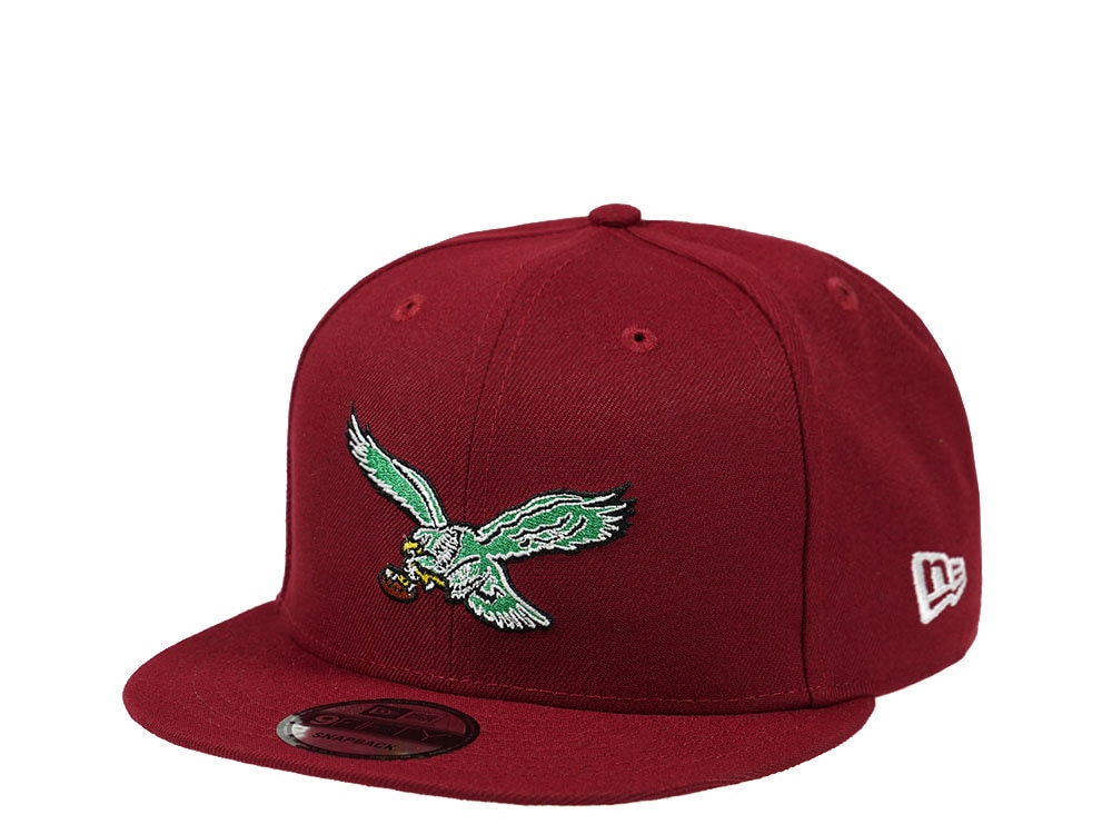 New Era Philadelphia Eagles Red Throwback Edition 9Fifty Snapback Cap