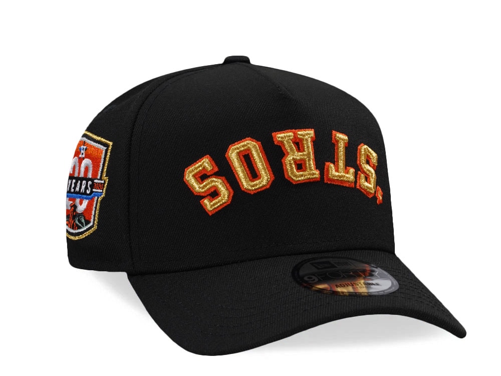 New Era Houston Astros 20th Anniversary Metallic Prime Edition 9Forty A Frame Snapback Cap