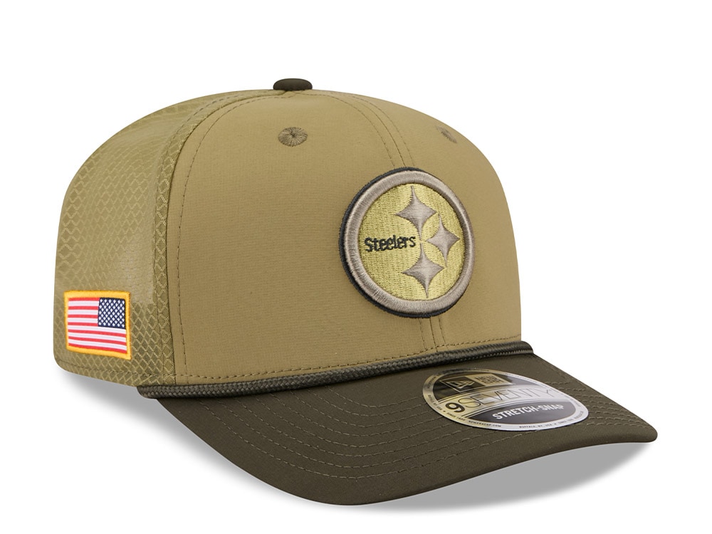 New Era Pittsburgh Steelers Salute To Service 2025 9Seventy Snapback Cap