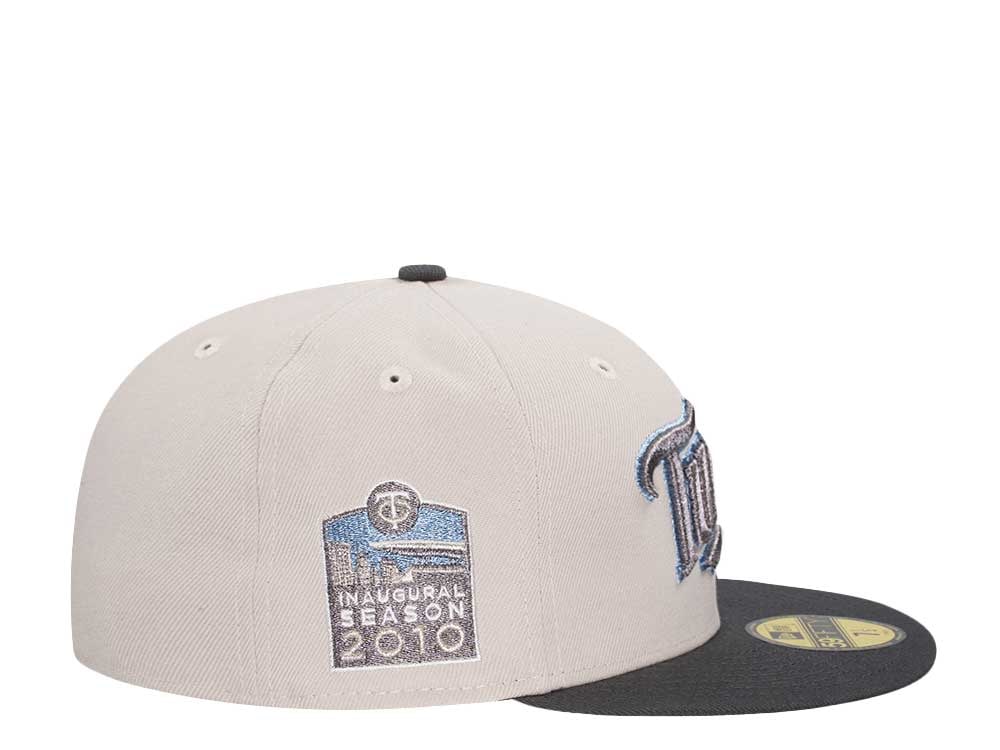 New Era Minnesota Twins Inaugural Season 2010 Stone Pewter Two Tone Edition 59Fifty Fitted Cap