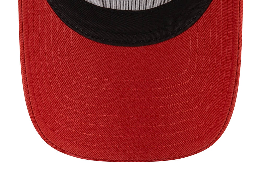 New Era Sport Fishing Patch Red 9Forty A Frame Trucker Snapback Cap
