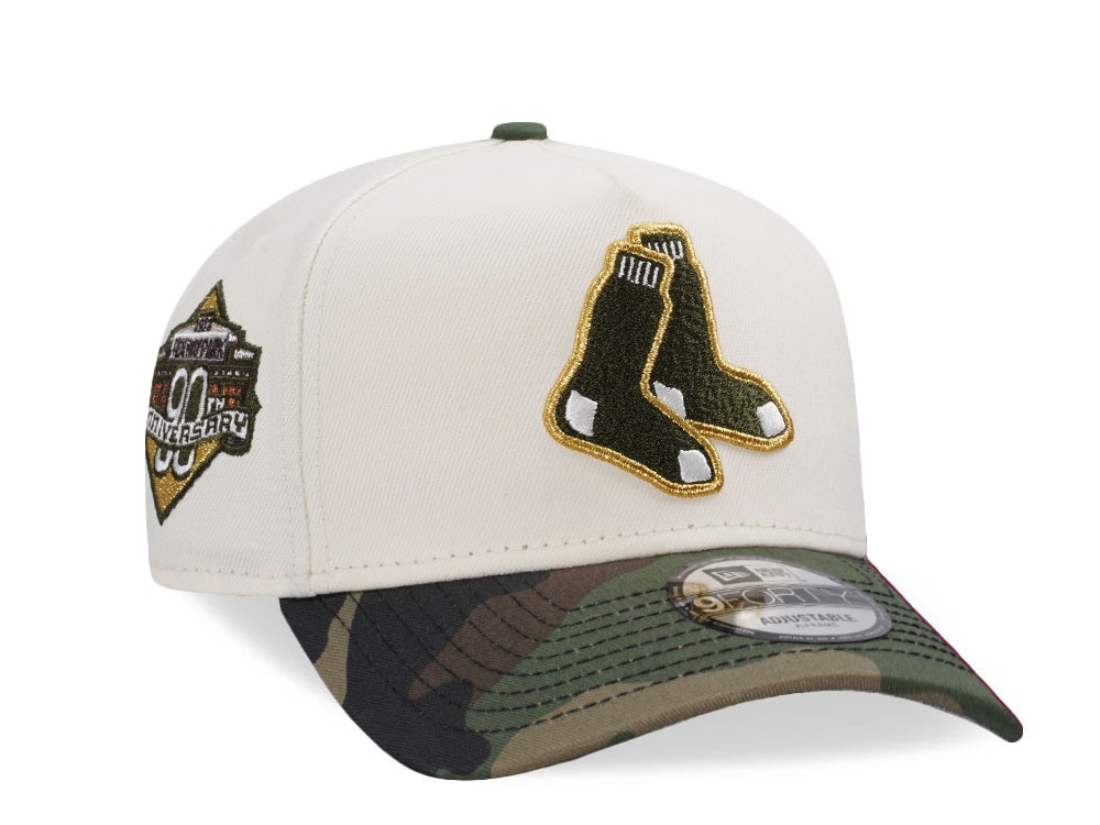 New Era Boston Red Sox Fenway 90th Anniversary Chrome Camo Two Tone Edition 9Forty A Frame Snapback Cap