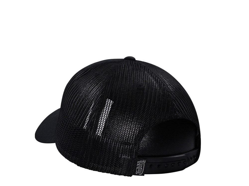 Von Dutch Oval Patch All Black Kids Edition Trucker Snapback Cap