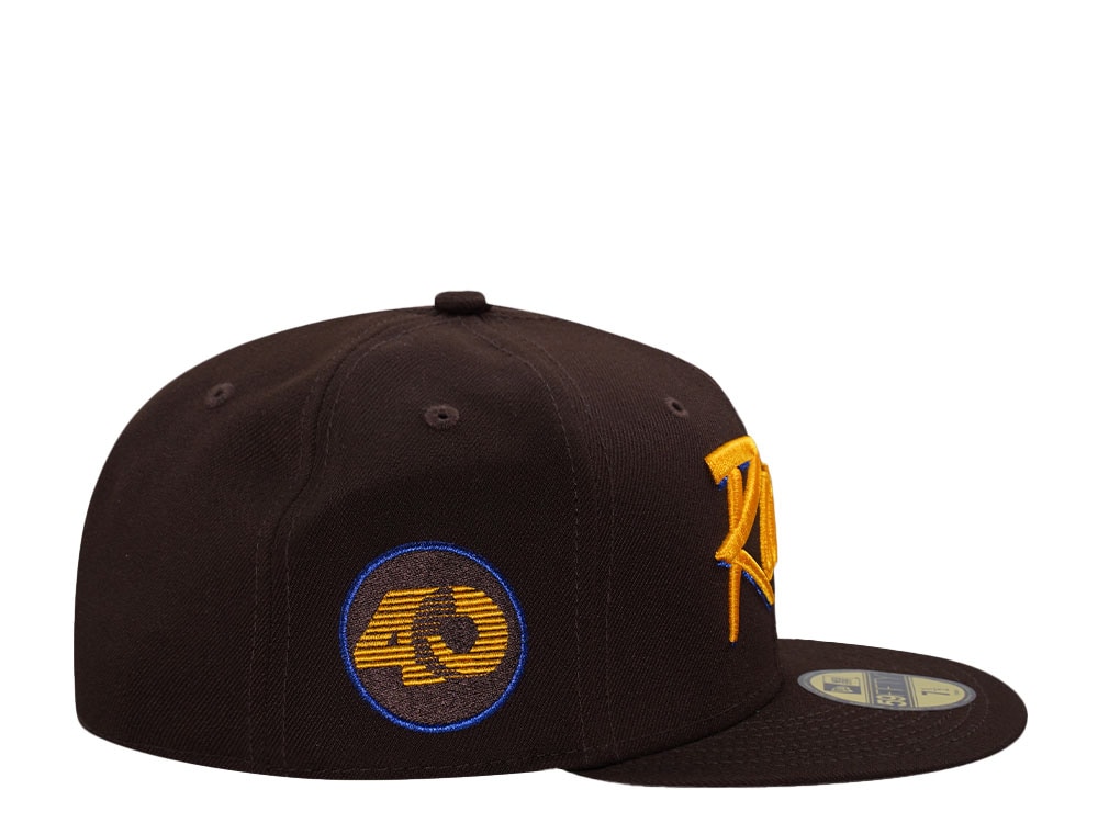 New Era Los Angeles Rams 40 Anniversary Burnt Wood Throwback Edition 59Fifty Fitted Cap