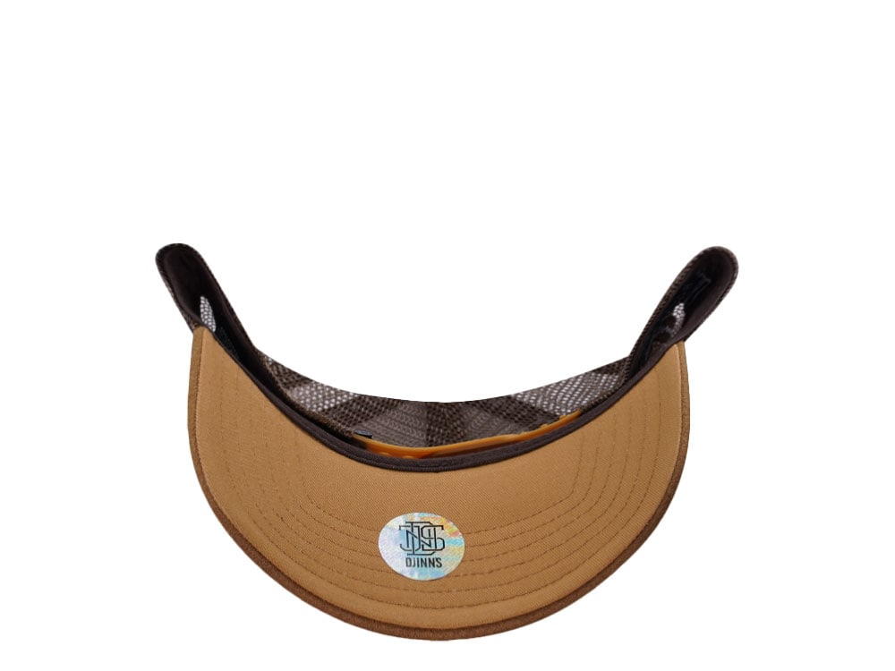 Djinns HFT Lazy Barista Beige Two Tone Edition Trucker Snapback Cap