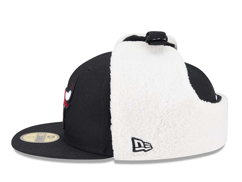 New Era Chicago Bulls Classic Black 59Fifty Dogear Fitted Cap