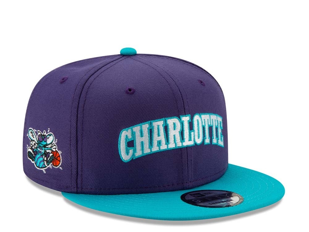New Era Charlotte Hornets Script Hardwood Classic 9Fifty Snapback Cap