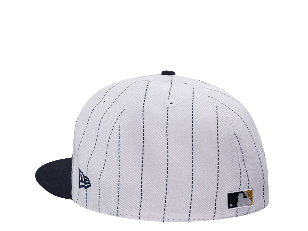 New Era Houston Astros 45th Anniversary Pinstripe Chrome Two Tone Edition 59Fifty Fitted Cap
