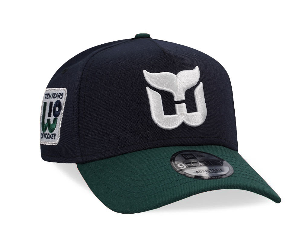 New Era Hartford Whalers 10th Anniversary Navy Two Tone Edition 9Forty A Frame Snapback Cap