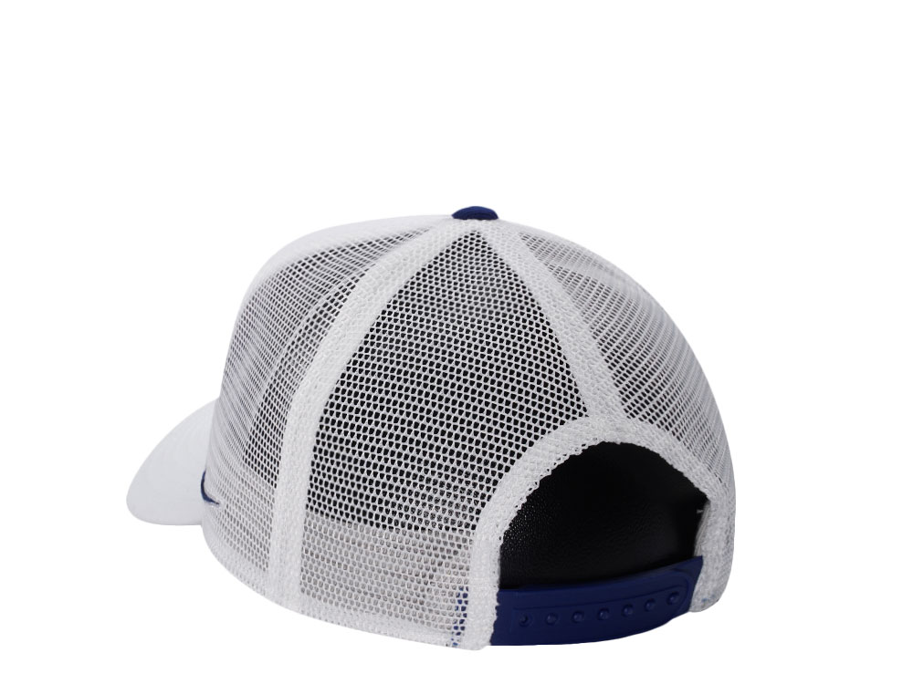 Nike Los Angeles Dodgers Primetime Dri-Fit Rise White Edition Trucker Snapback Cap