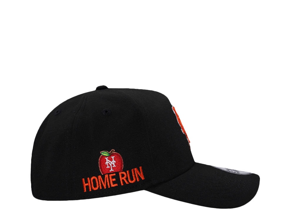New Era New York Mets Home Run Black Prime Edition 9Forty A Frame Snapback Cap