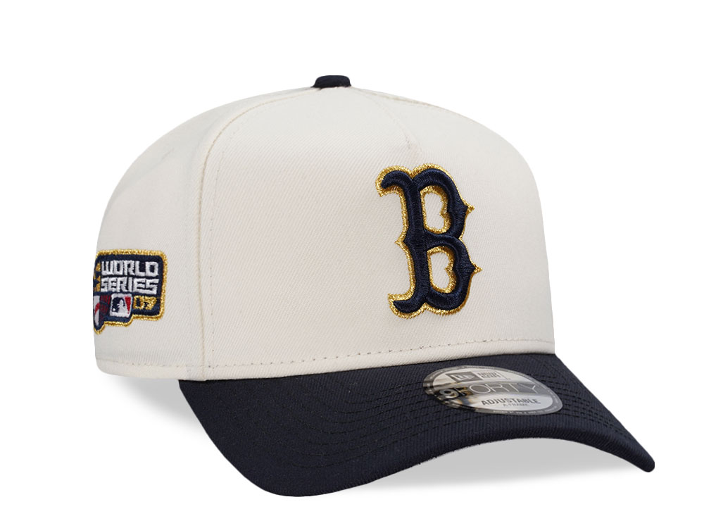 New Era Boston Red Sox World Series 2007 Chrome Prime Two Tone Edition 9Forty A Frame Snapback Cap