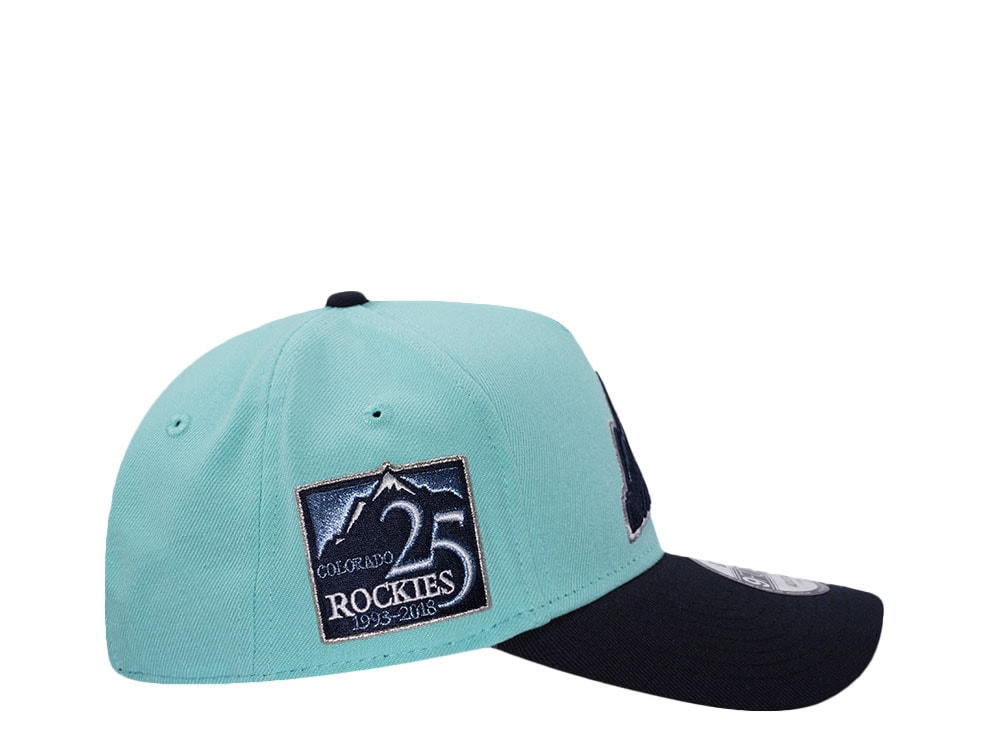 New Era Colorado Rockies 25th Anniversary Glacier Two Tone Edition 9Forty A Frame Snapback Cap