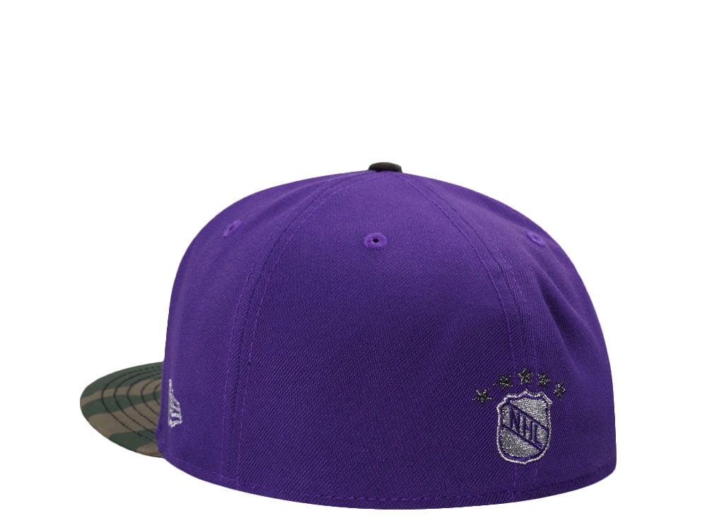New Era Los Angeles Kings 40th Anniversary Purple Camo Two Tone Edition 59Fifty Fitted Cap