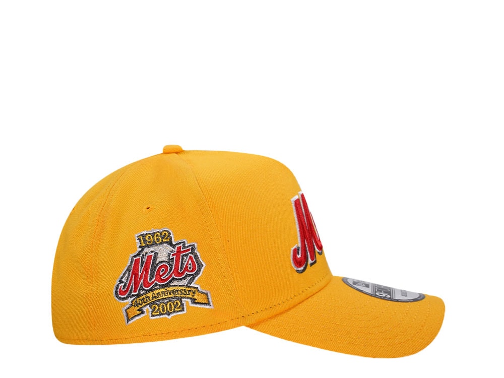 New Era New York Mets 40th Anniversary Yellow Classic 9Forty A Frame Snapback Cap