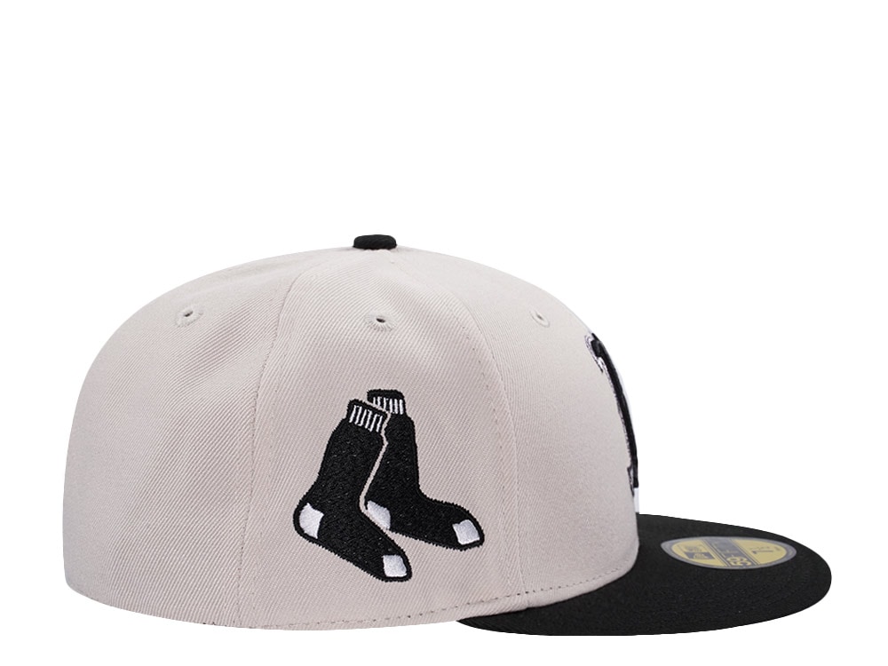 New Era Boston Red Sox Stone Two Tone Horror Edition 59Fifty Fitted Cap