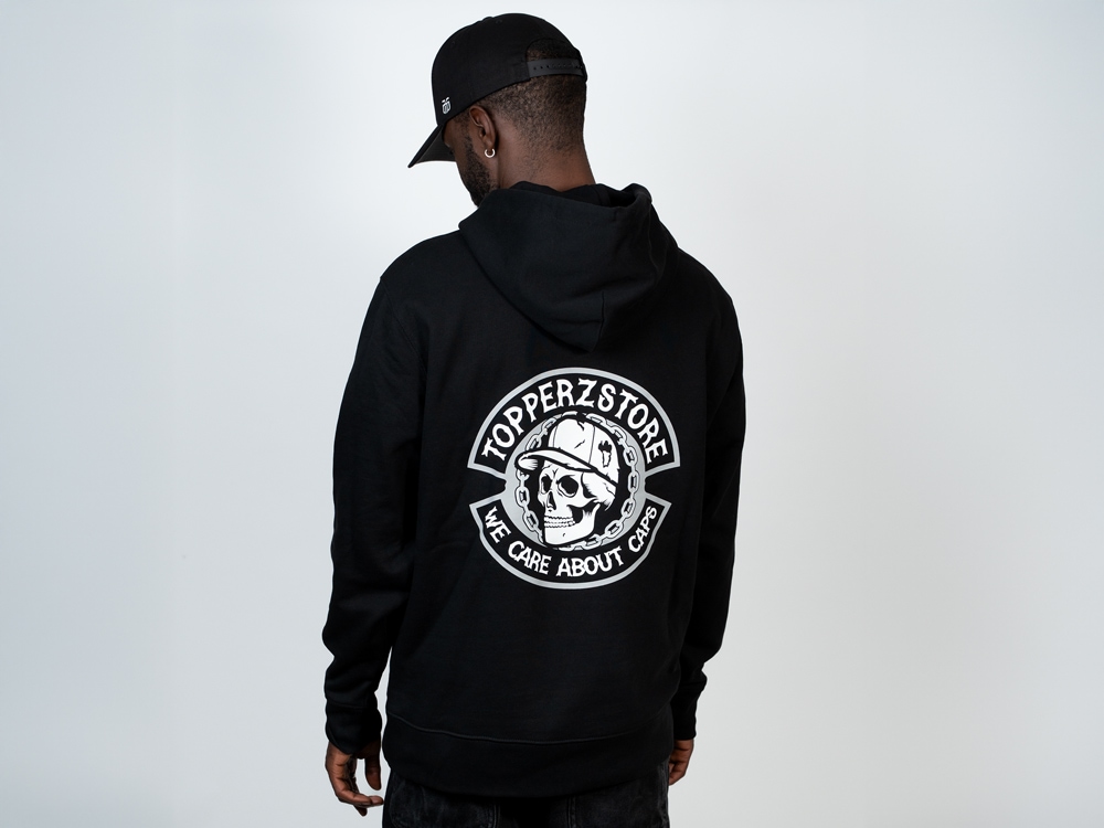 Parallel Union Family Hoodie We Care about Caps Black Skull Edition