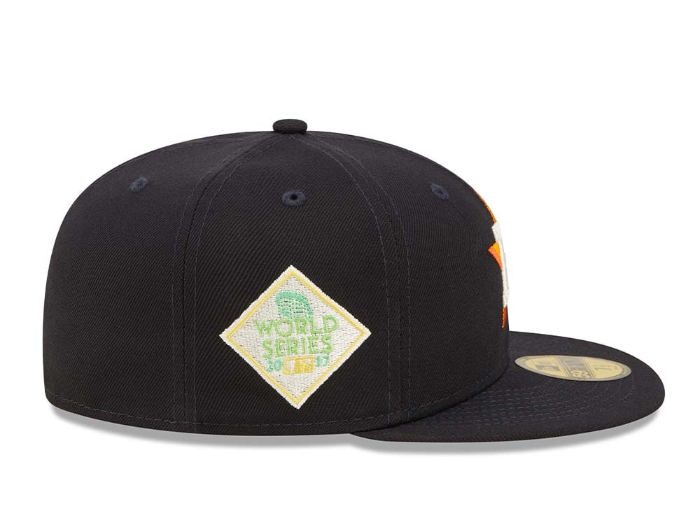 New Era Houston Astros Citruspop Patch World Series 2017 59fifty Fitted Cap
