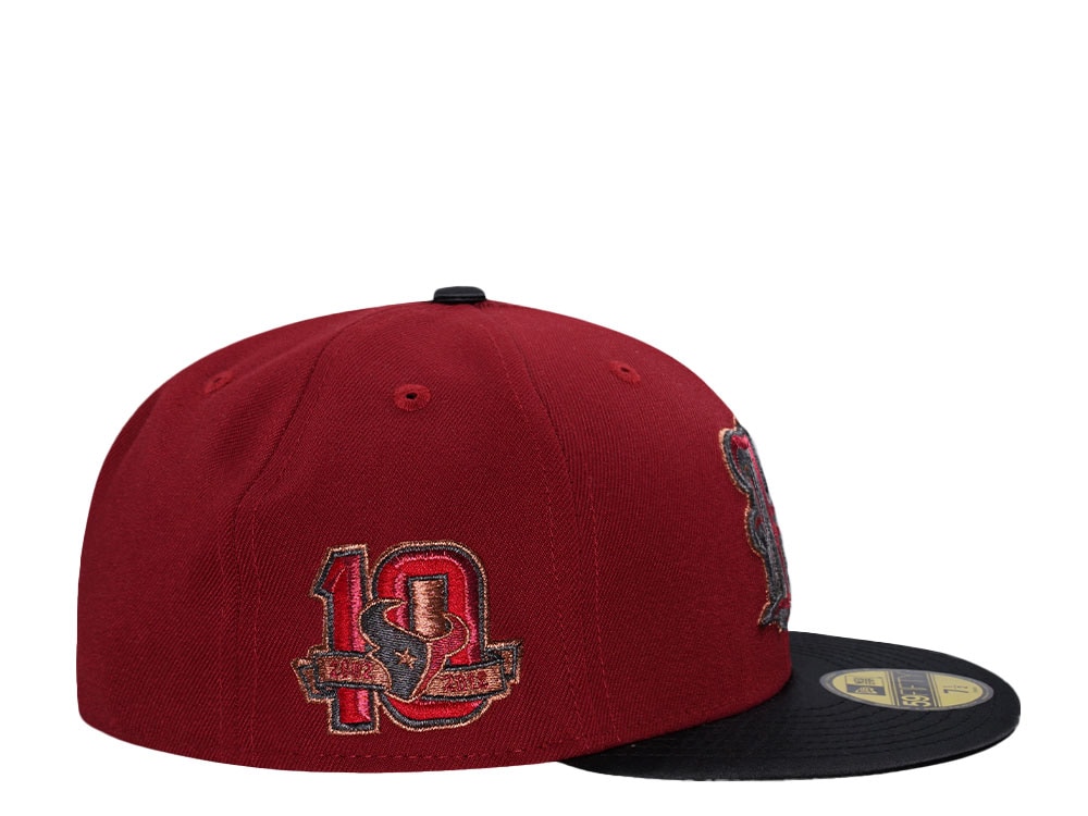 New Era Houston Texans 10th Anniversary Brick Satin Brim Edition 59Fifty Fitted Cap