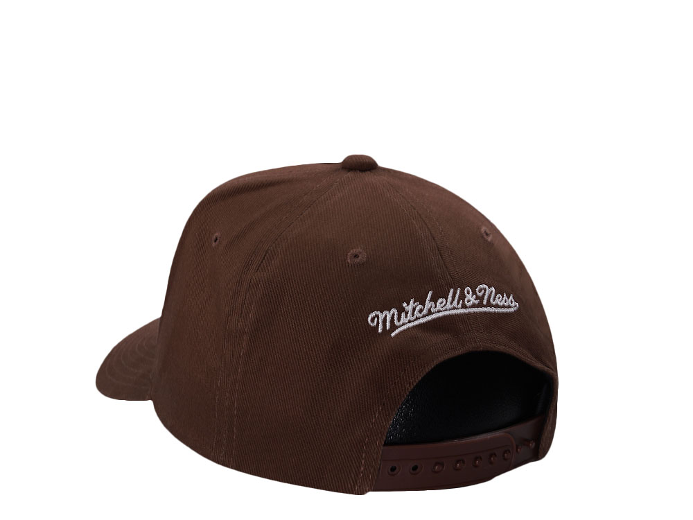 Mitchell & Ness Brooklyn Nets Brown Edition Pro Pinch Fit Snapback Cap