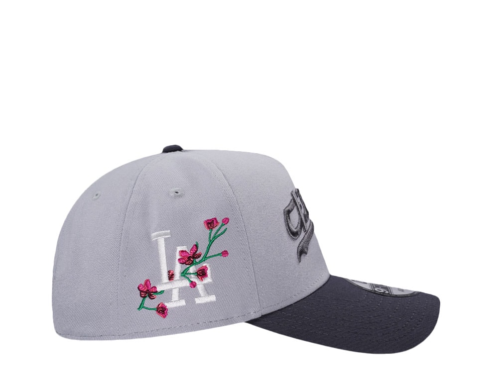 New Era Los Angeles Dodgers Cherry Blossom Grey Two Tone Edition 9Forty A Frame Snapback Cap