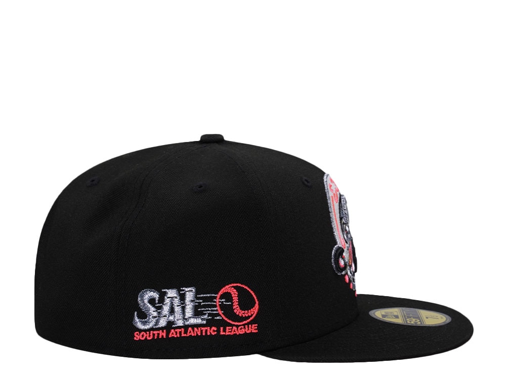 New Era Medusas de Lakewood Black Wild Pink Prime Edition 59Fifty Fitted Cap