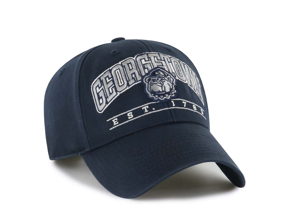 47Brand Georgetown Hoyas Navy Fletcher MVP Strapback Cap