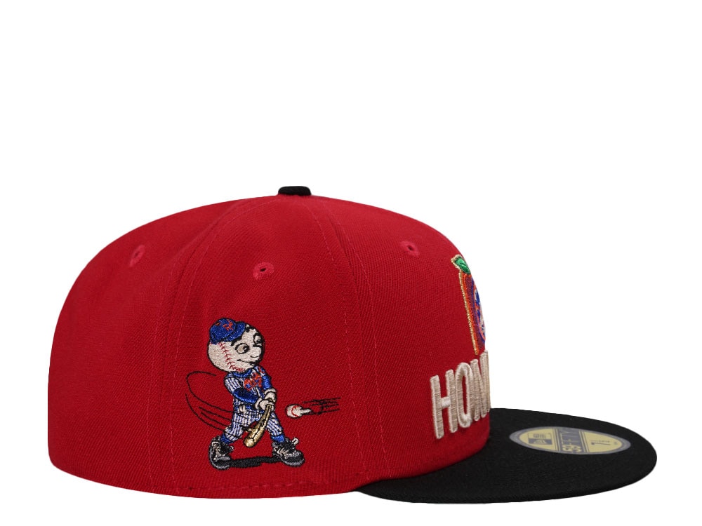 New Era New York Mets Home Run Scarlet Two Tone Edition 59Fifty Fitted Cap