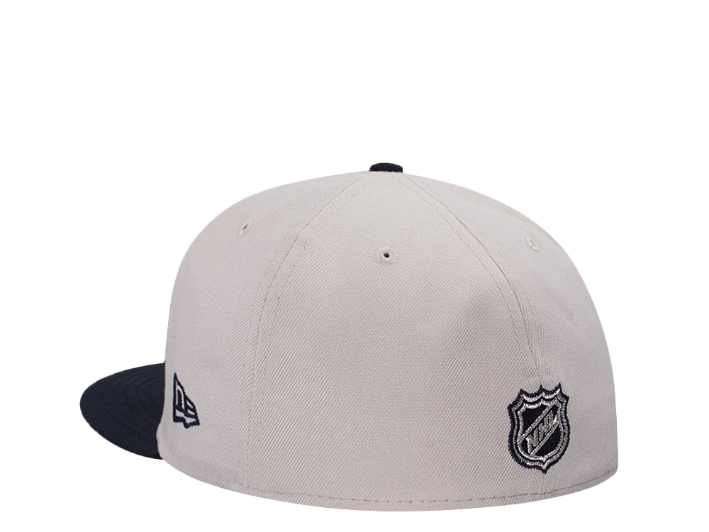New Era Columbus Blue Jackets Inaugural Season Stone Two Tone Edition 59Fifty Fitted Cap
