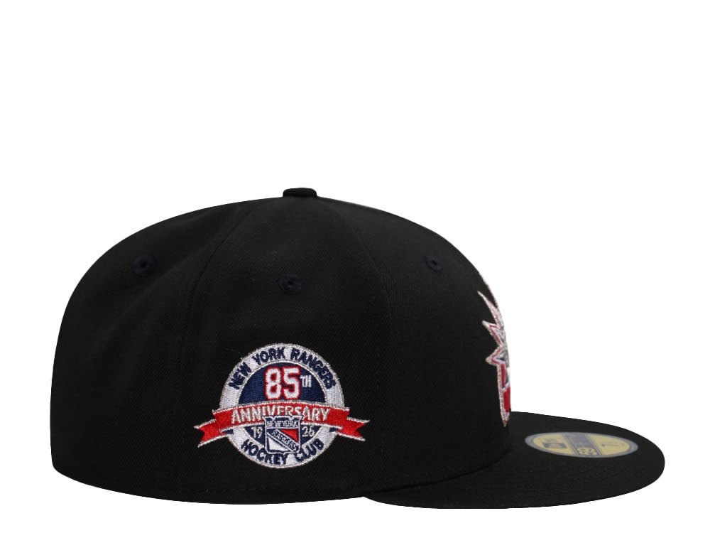 New Era New York Rangers 85th Anniversary Black Prime Edition 59Fifty Fitted Cap