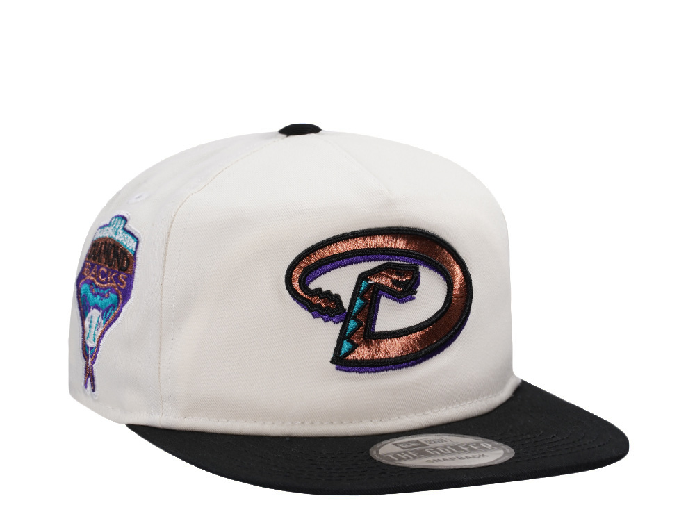 New Era Arizona Diamnondbacks Inaugural Season 1998 Chrome Two Tone Edition Golfer Snapback Cap