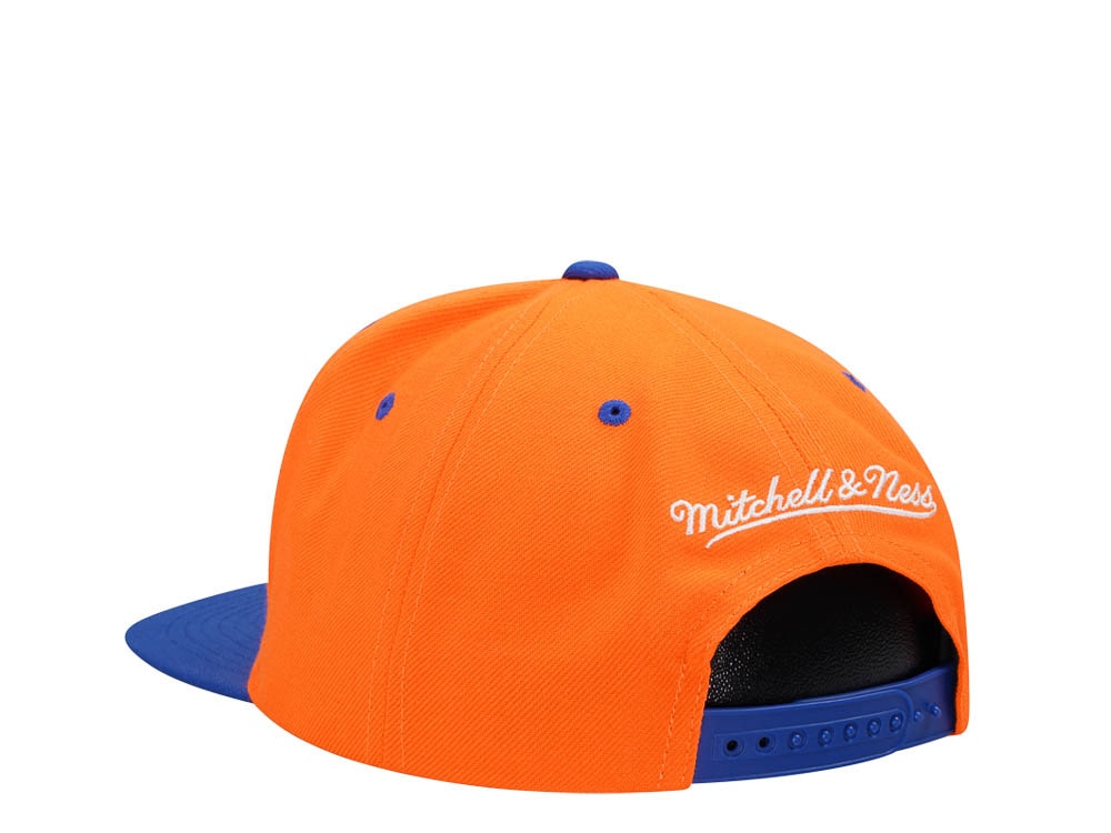 Mitchell & Ness New York Knicks Transcript Orange Two Tone Snapback Cap