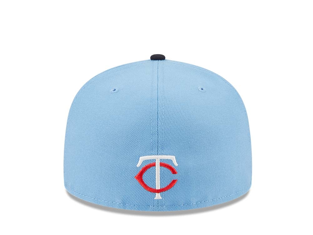 New Era Minnesota Twins Powder Blues Sky Throwback Two Tone Edition 59Fifty Fitted Cap