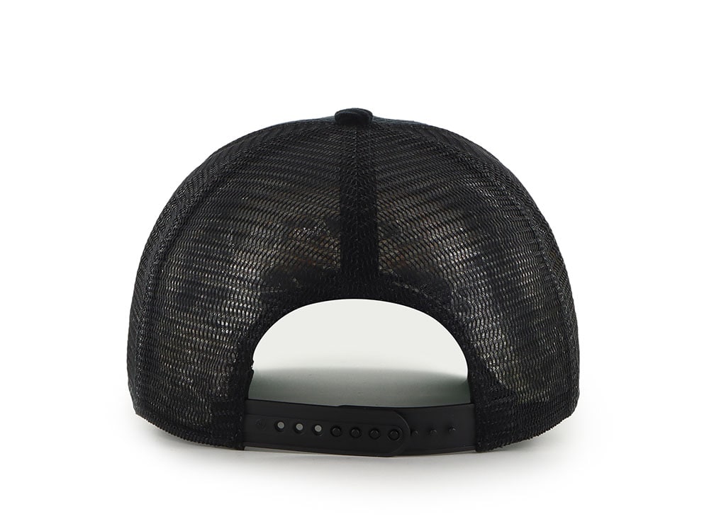 47Brand Boston Bruins Black Double Header Edition Trucker Hitch Snapback Cap