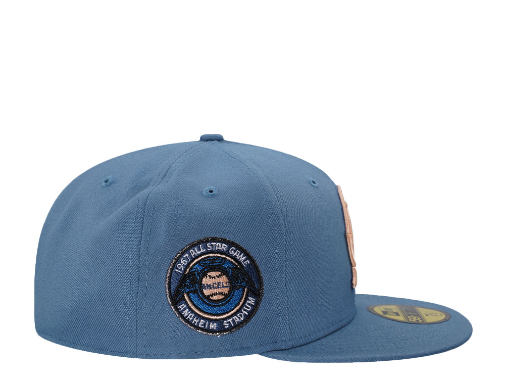 New Era California Angels All Star Game 1967 Indigo Peach Edition 59Fifty Fitted Cap