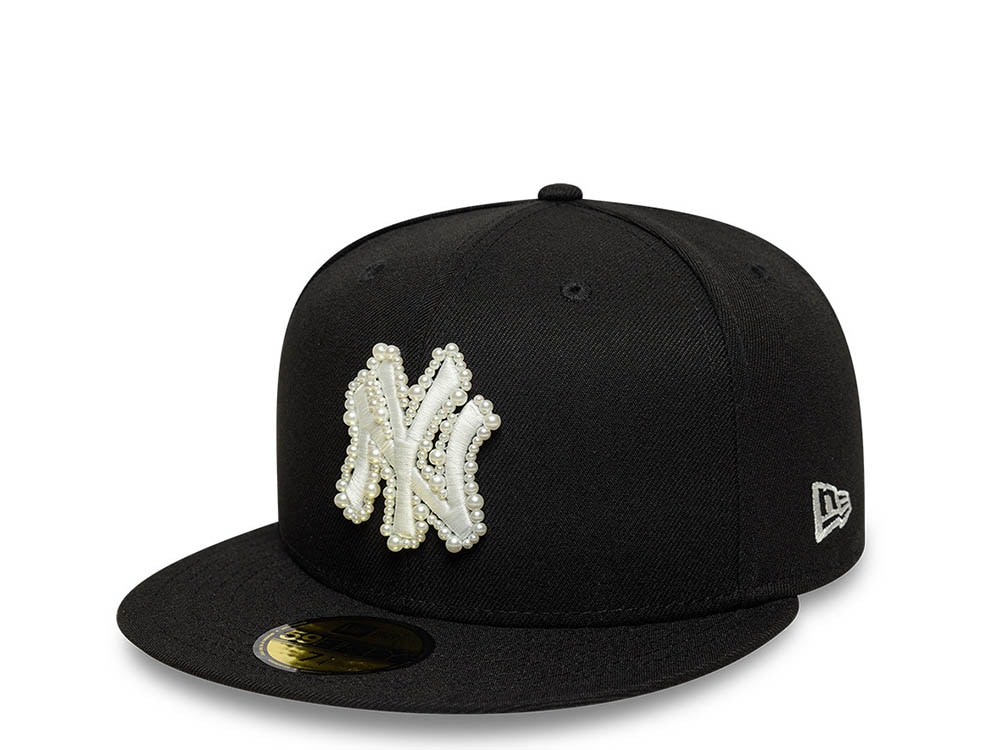 New Era New York Yankees Faux Pearl Black Prime Edition 59Fifty Fitted Cap