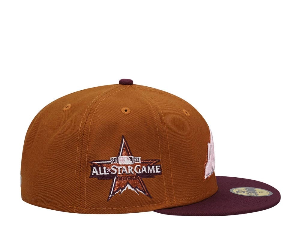 New Era Colorado Rockies All Star Game 2021 Peanut Butter Glace Two Tone Edition 59Fifty Fitted Cap