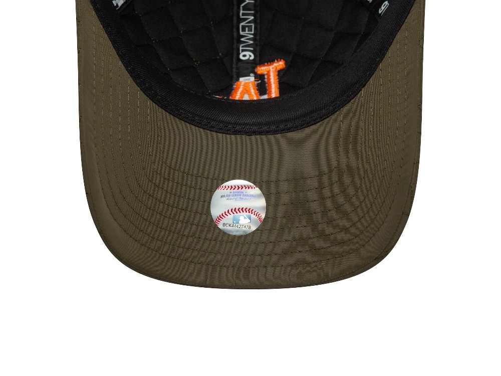 New Era Los Angeles Dodgers Quilted Olive 9Twenty Snapback Cap