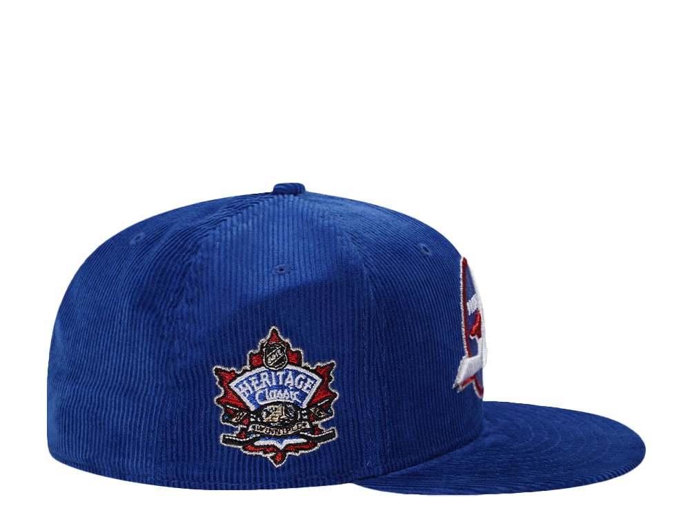 New Era Winnipeg Jets Heritage Classic Blue Corduroy Throwback Edition 59Fifty Fitted Cap