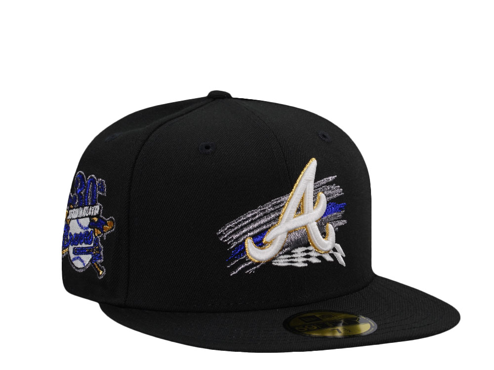 New Era Atlanta Braves 30th Anniversary Tomahawk Black Edition 59Fifty Fitted Cap