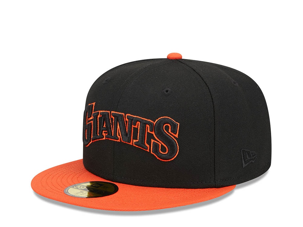 New Era San Francisco Giants 50th Anniversary Retro Script Two Tone Edition 59Fifty Fitted Cap