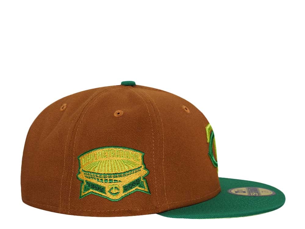 New Era Minnesota Twins Metrodome Peanut Green Two Tone Edition 59Fifty Fitted Cap