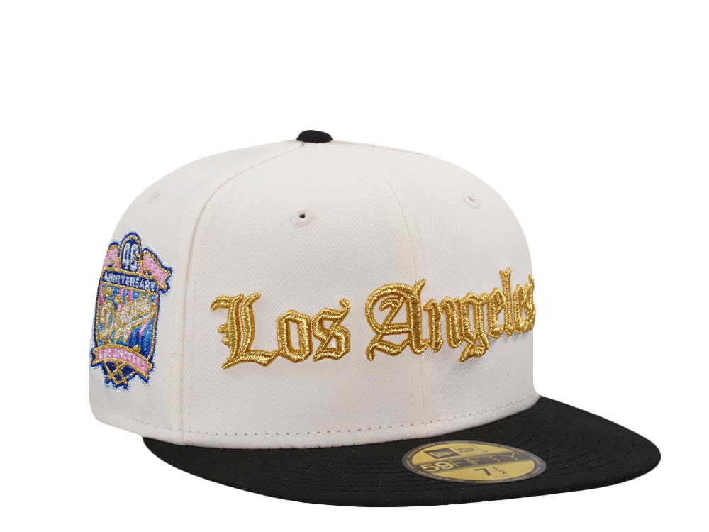 New Era Los Angeles Dodgers 40th Anniversary Script Chrome Two Tone Edition 59Fifty Fitted Cap