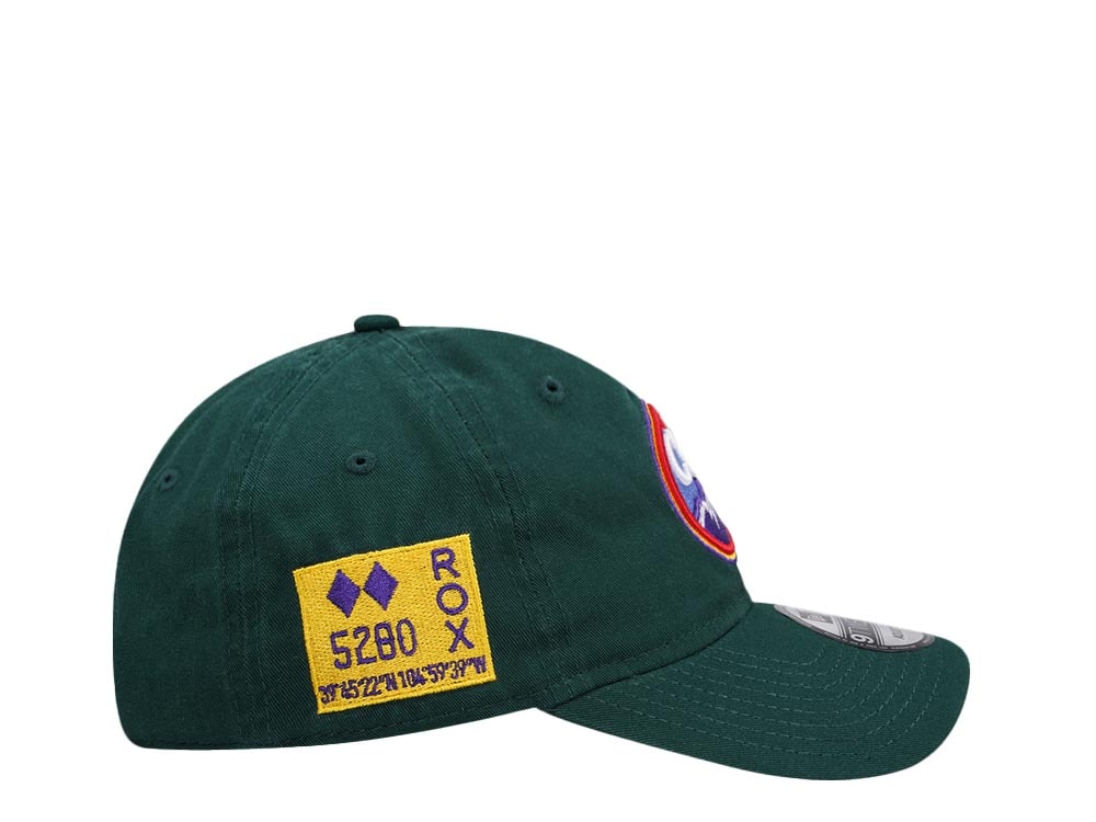 New Era Colorado Rockies 5280 Rox Green Edition 9Twenty Strapback Cap