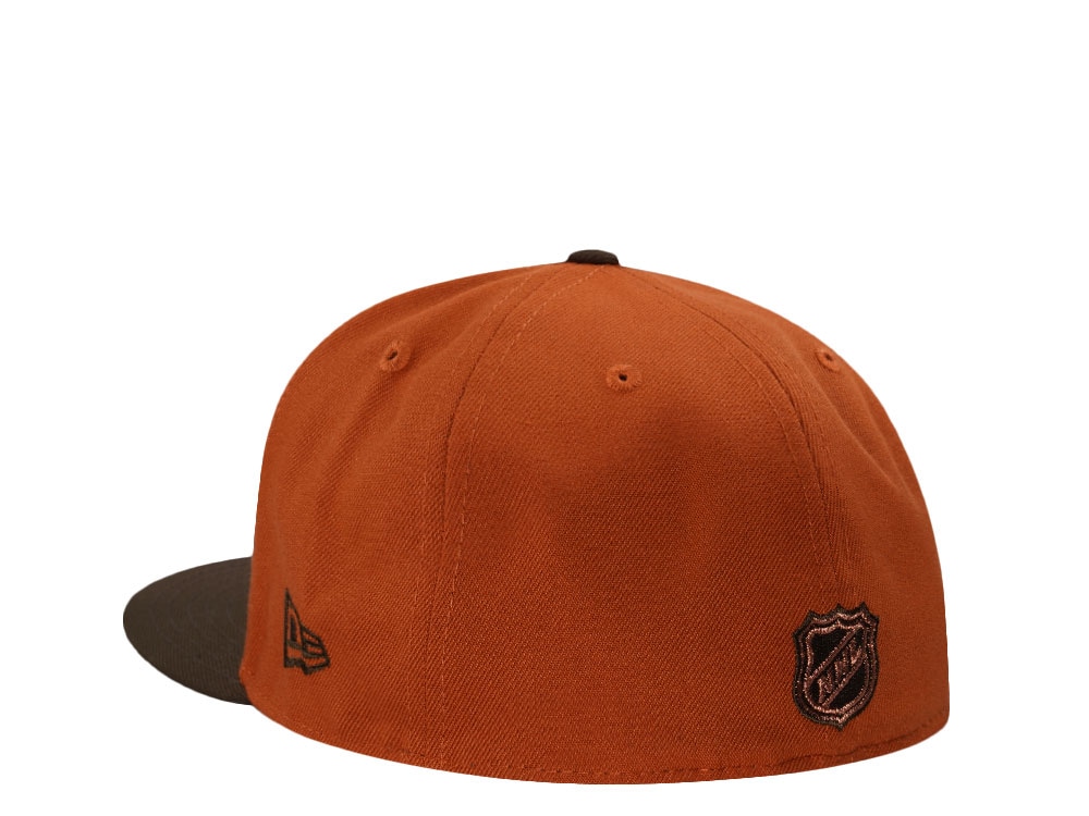 New Era Edmonton Oilers 25th Anniversary Dia De Los Muertos Walnut Prime Edition 59Fifty Fitted Cap