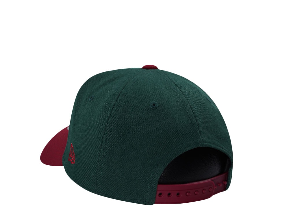 New Era Mexico Aztec Skull Warrior Dark Green Two Tone Edition 9Forty A Frame Snapback Cap