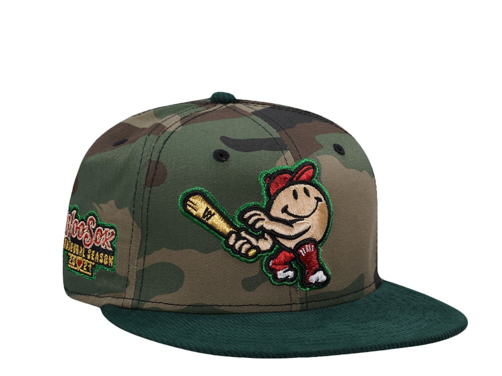 New Era Worcester Red Sox Inaugural Season 2021 Camo Two Tone Edition 59Fifty Fitted Cap