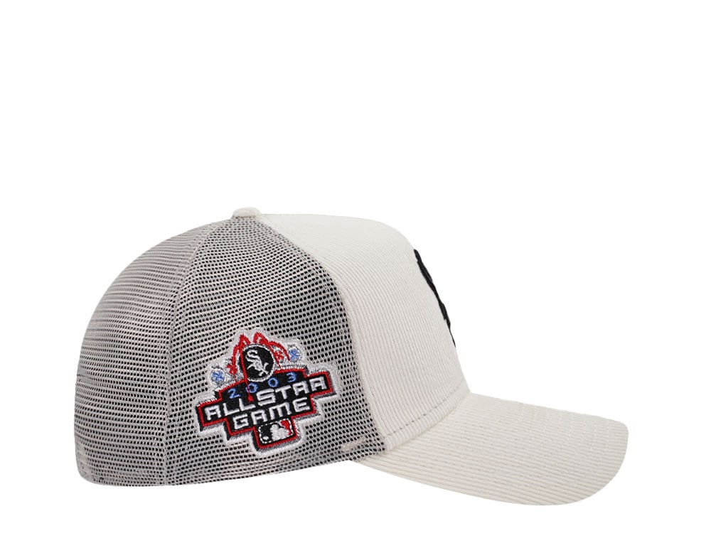 New Era Chicago White Sox All Star Game 2003 Chrome Corduroy Prime Trucker 9Forty A Frame Snapback Cap