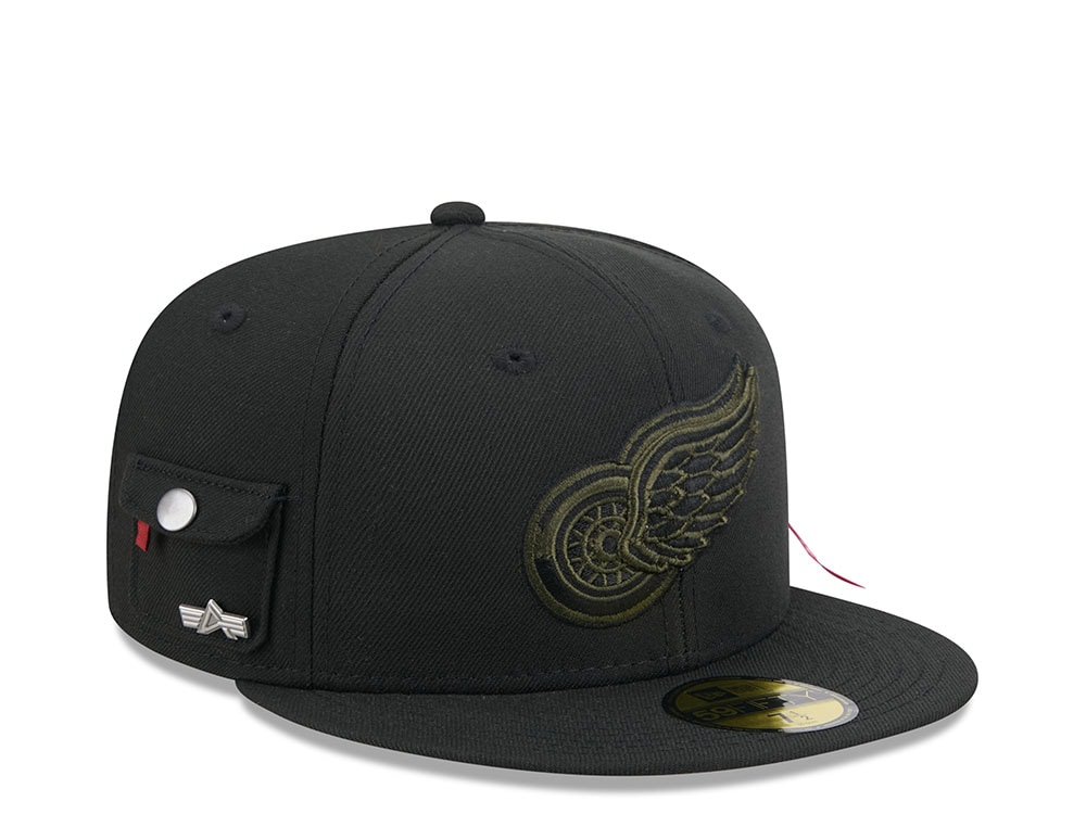 New Era Alpha Industries Detroit Red Wings Navy Prime Edition 59Fifty Fitted Cap